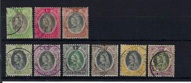 Image of Nigeria & Territories ~ Southern Nigeria SG 1/9 FU British Commonwealth Stamp